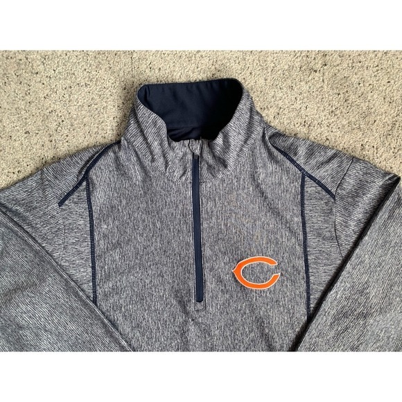Antigua Other - Antigua Chicago Bears Mens 1/4 Zip Long Sleeved Pullover Blue NFL Football LARGE